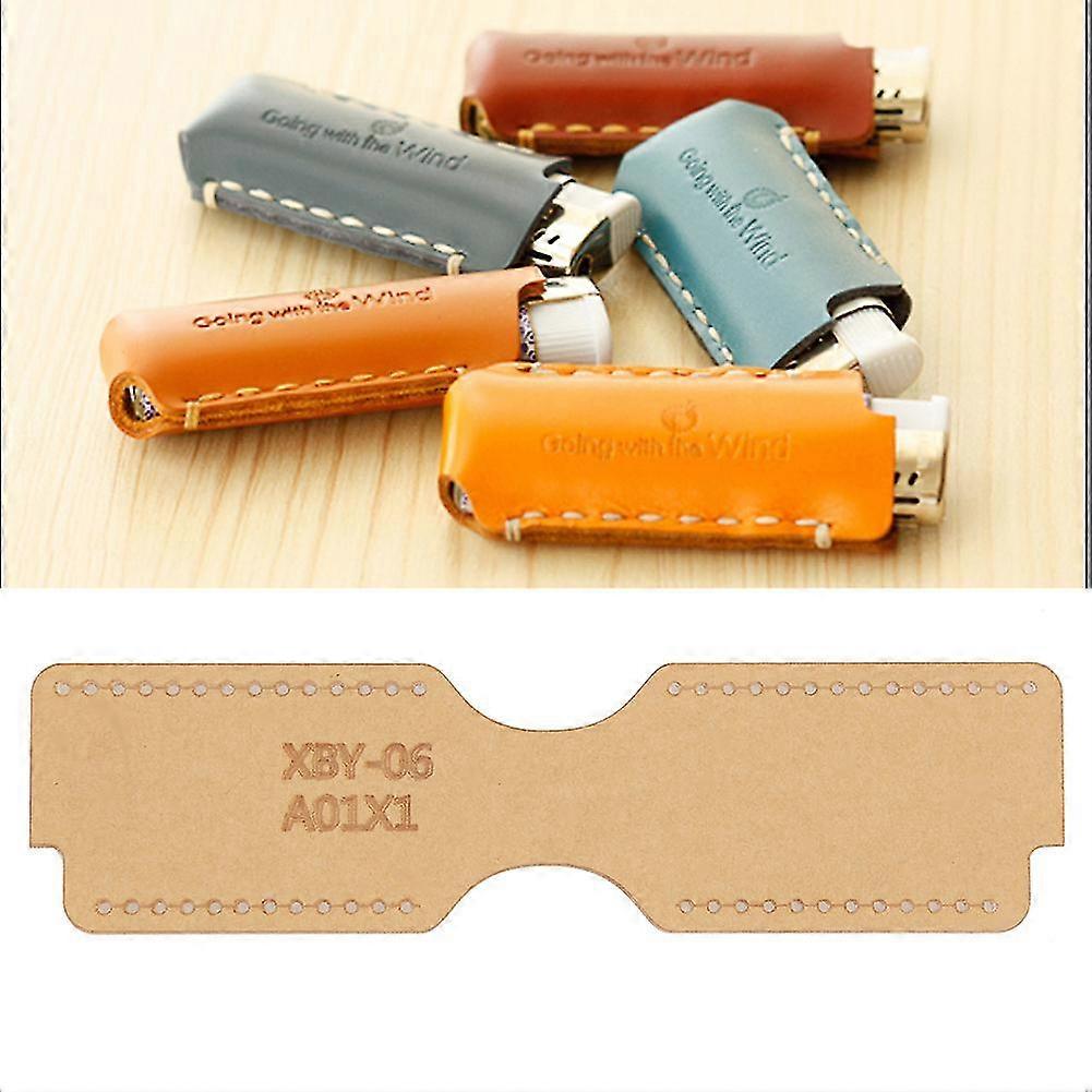 Leather Craft Cigarette Lighter Pouch Stencil Acrylic Template Diy Set Xby-06