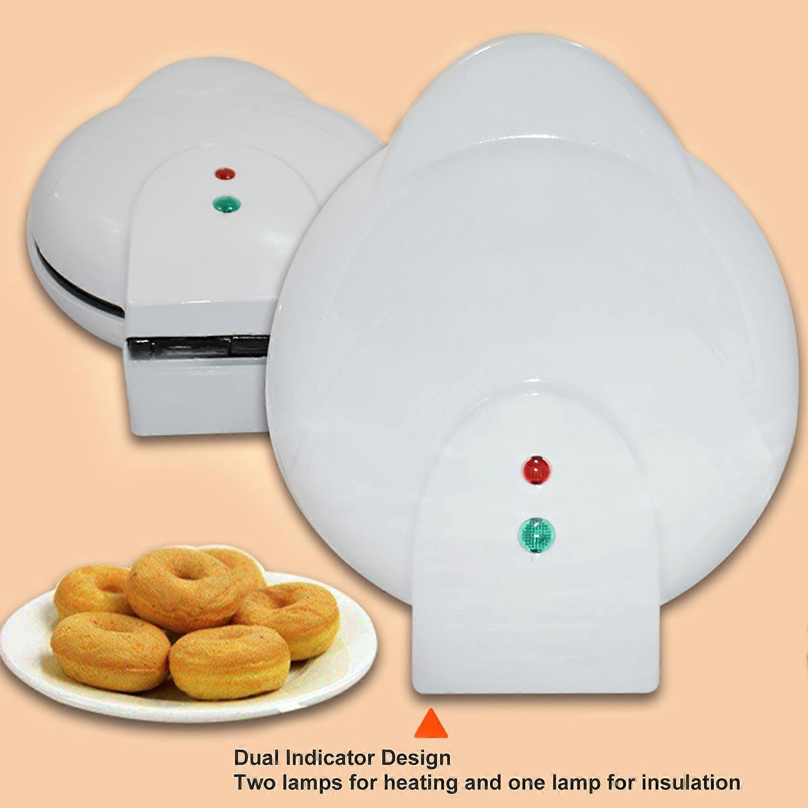 Donut Maker Non Stick Coating Anti Slip White Stylish Mini Doughnut Making Machine EU Plug 220V