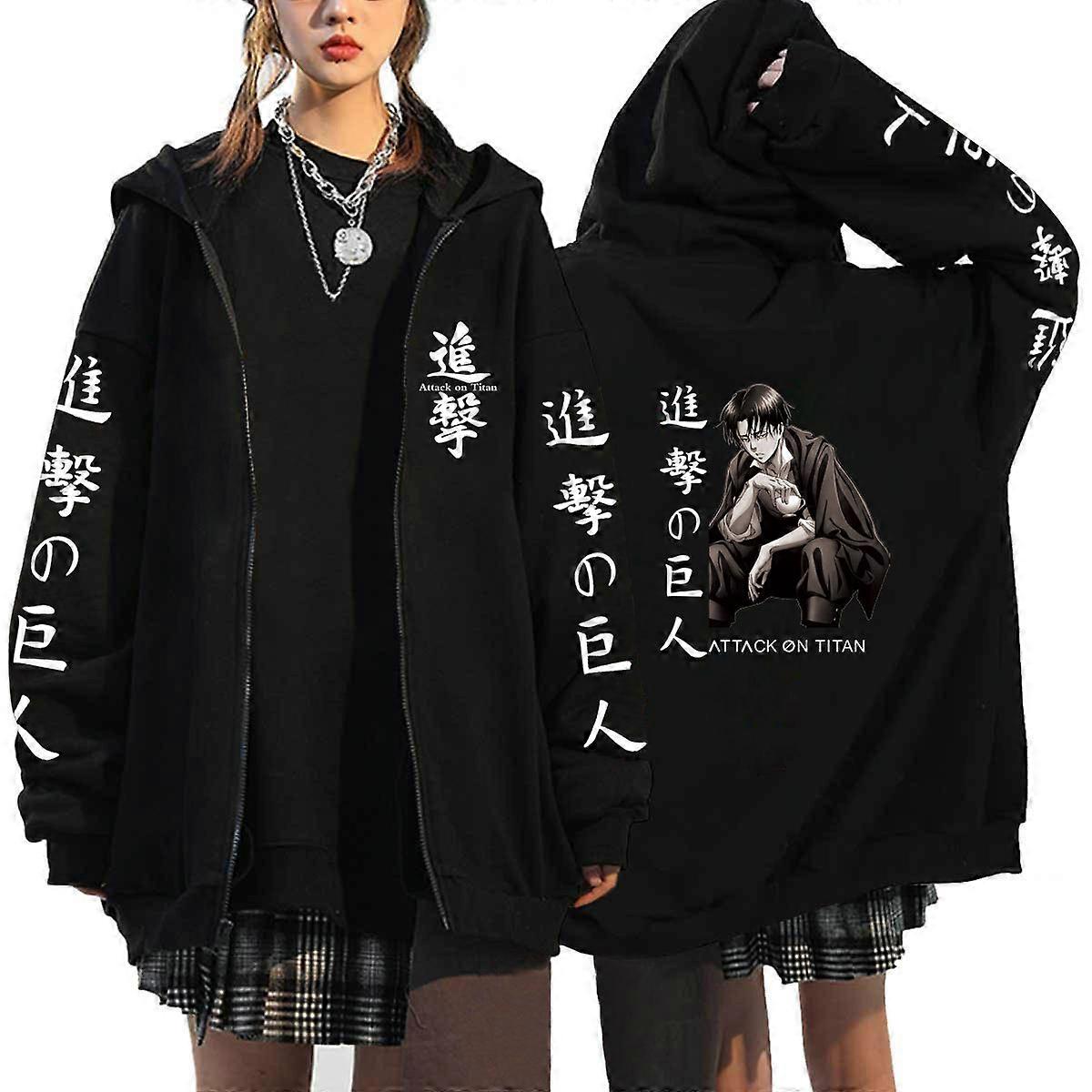 Hoodie Shingeki No Kyojin Merch Attack On Titan Hoodie Zip Up Men