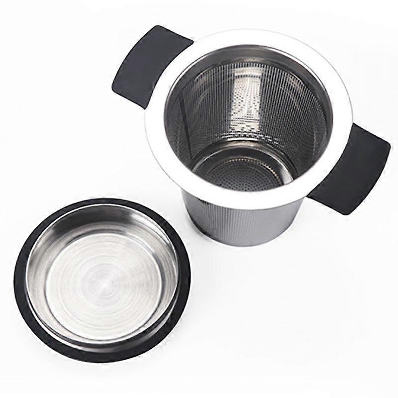 Stainless Steel Tea Infuser Strainer, Fine Mesh Tea and Coffee Infuser Strainers with Large Capacity and Perfectly Sized Double Handles.