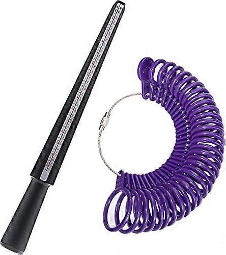 Ring Size Measure,Ring Sizer Rings To Measure Finger Size For Rings Sizes A-Z Metal Steel/Plastic