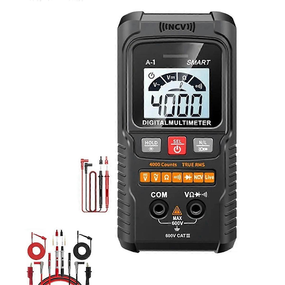 Smart Digital Multimeter 4000 Counts Professional Multimetro Non-Contact Auto Range AC/ NCV Ohm B