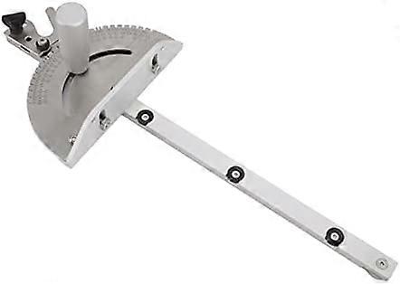 Miter Gauge, Aluminum Table Saw Accessories Miter Gauge with Multiple High Precision Angles to Measure for Woodworking