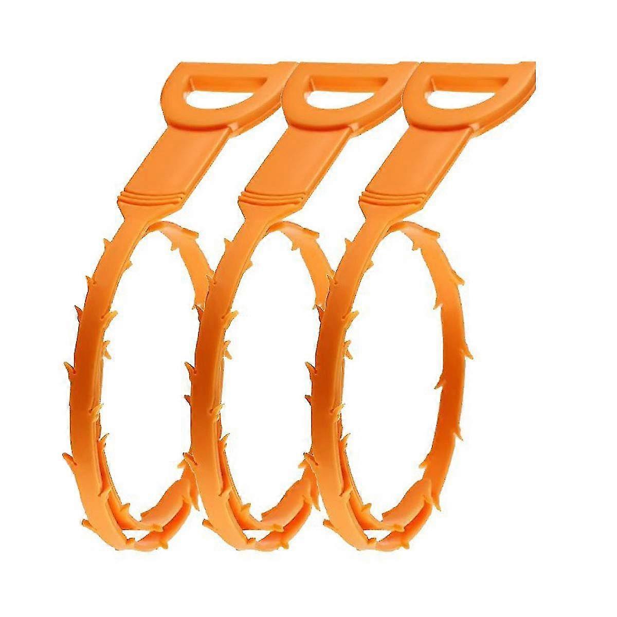 3pcs Drain Snake Hair Drain Clog Remover Cleaning Tool