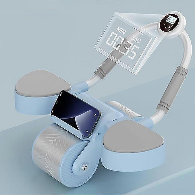 גלגל תרגיל Ab רולר, גלגל בטן ריבאונד אוטומטי עם טיימר טפיחת ברך, גלגל רולר Ab פלאנק למאמן ליבה, Ab Roller לטריני כוח