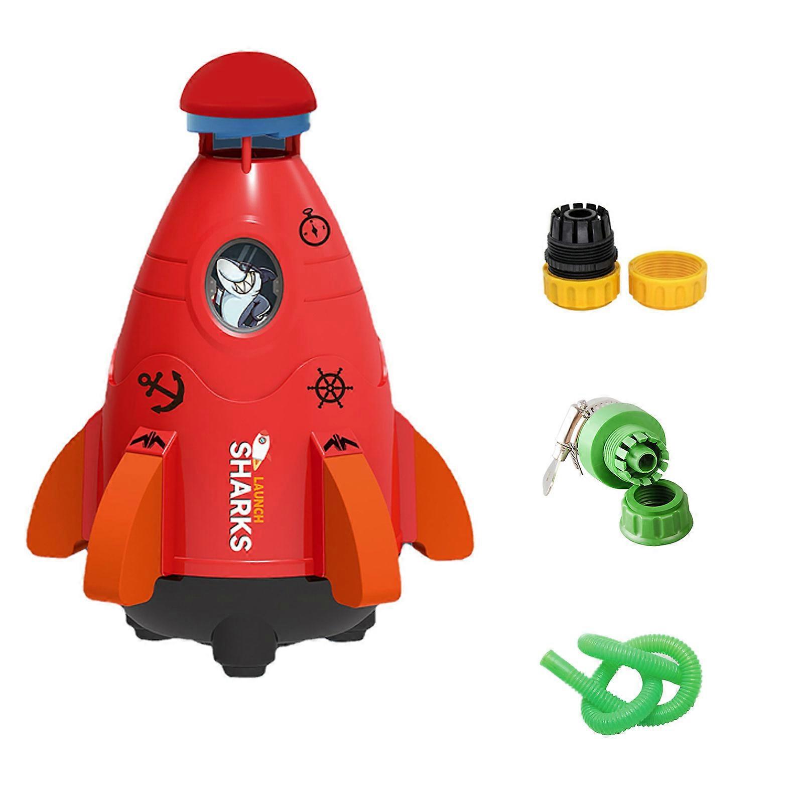 夏のおもちゃ屋外ヤードロケットスプリンクラー、子供のための水噴霧器のおもちゃ3歳以上