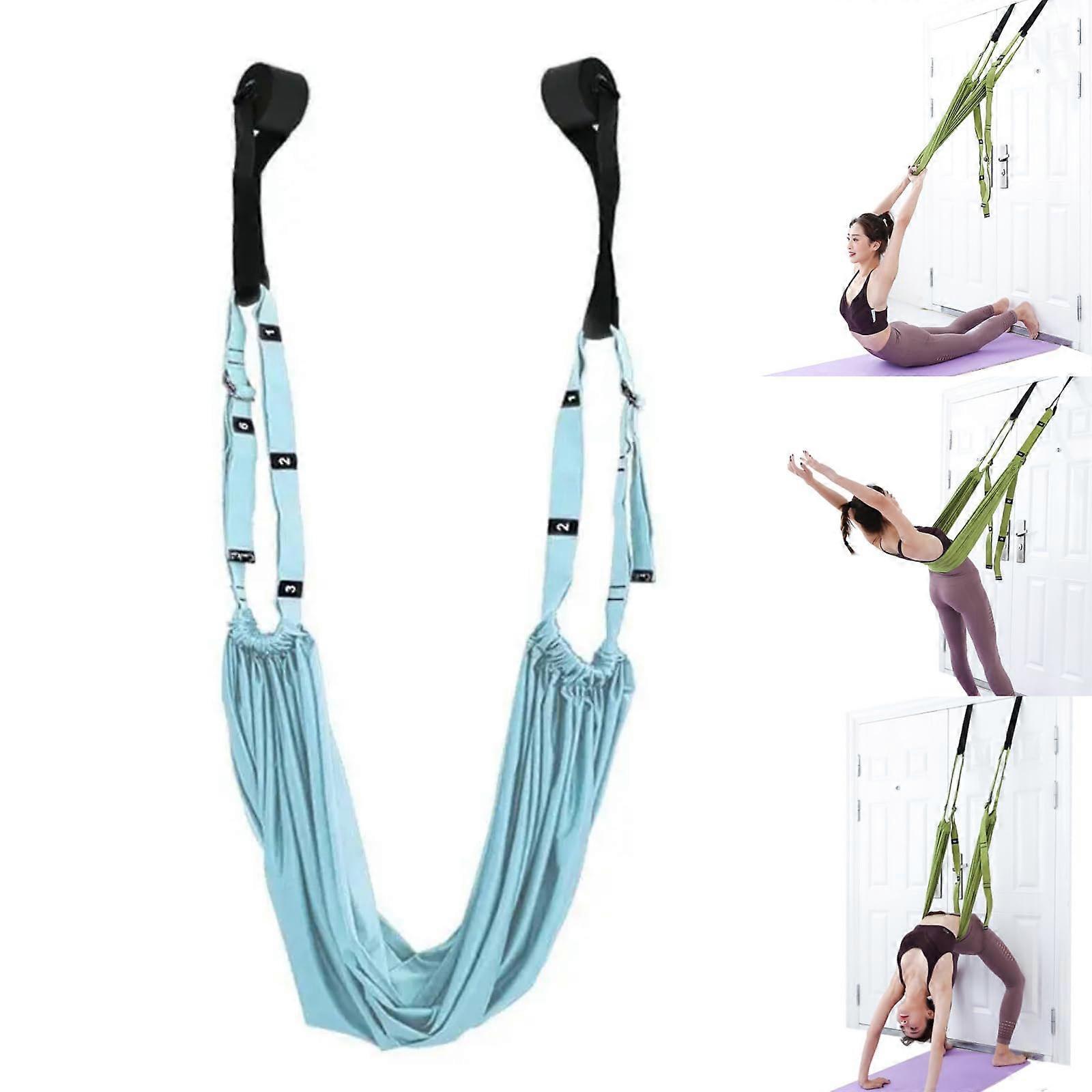 Cinghia Yoga Aerea Vita Regolabile Gamba Posteriore Cinghia Elastica Morbida