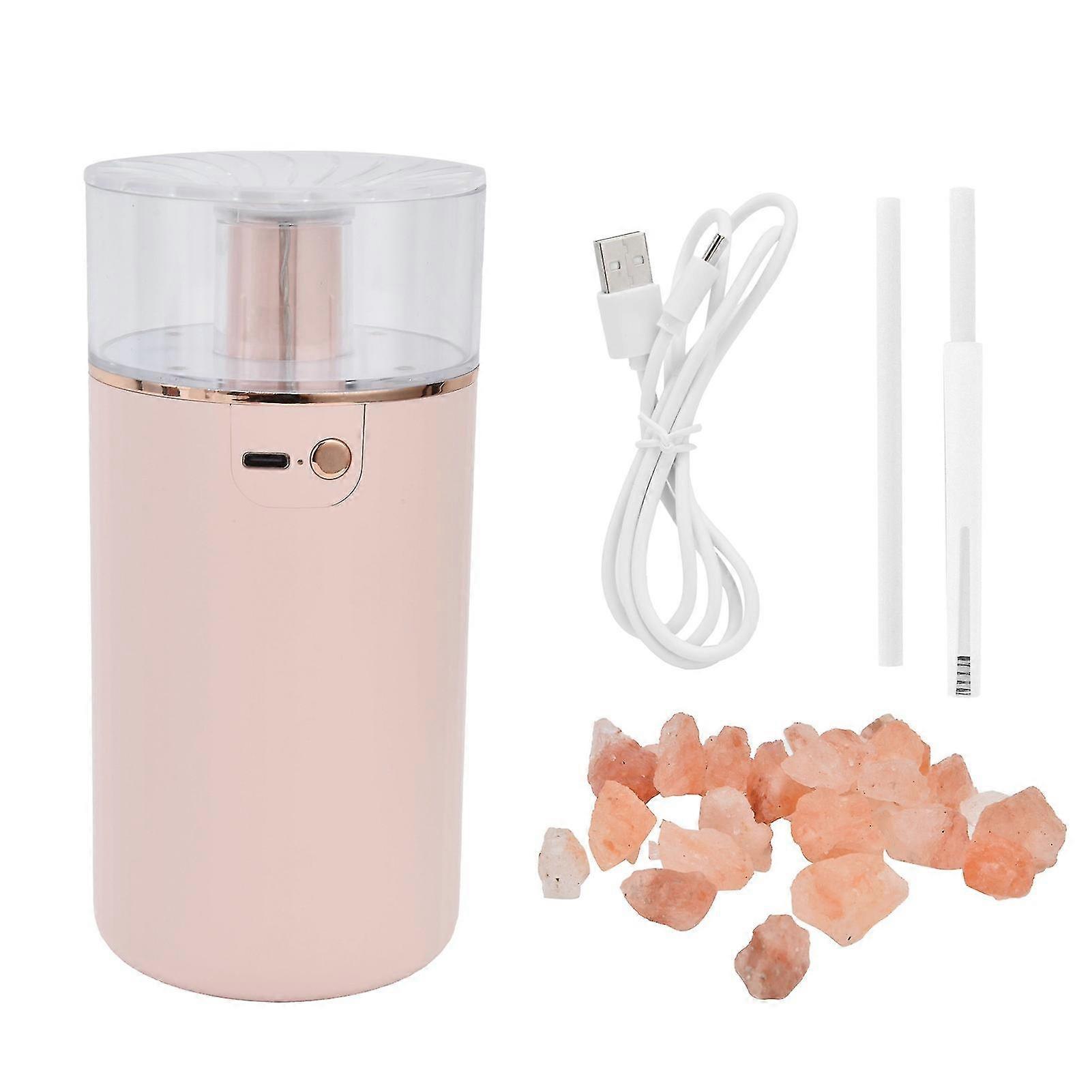 USB Charging Adjustable Desktop Salt Mine Humidifier - Pink