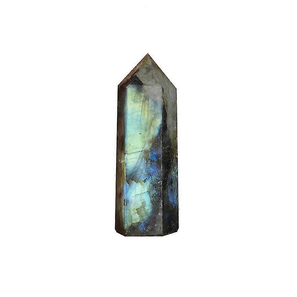 Moonstone Crystal Column Natural Labradorite Quartz Obelisk Crystal Column Wand Point Stone Home De