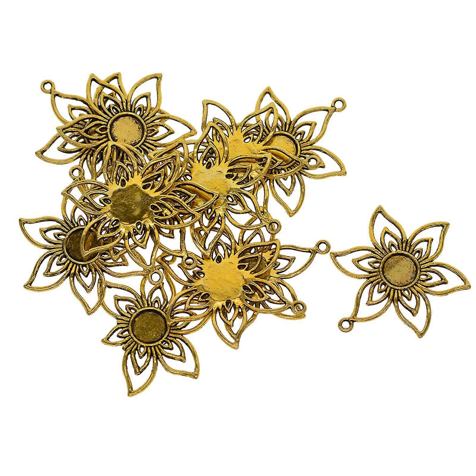 20x Pendant Blank Bezel  10mm Setting Tray Round Crafting Base