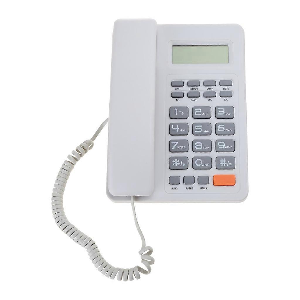 Large Button Corded Telephone with LCD Display for Elderly Home Hotel