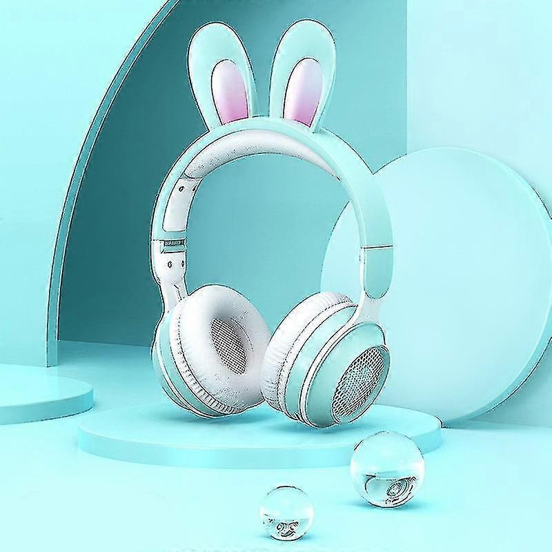 Nette Hasen Ohren Bluetooth Headset Headset Wired Gradient Lichteffekt Grün