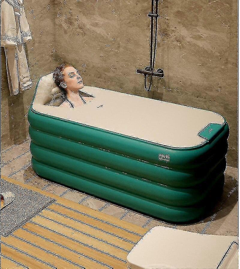 Inflatable Bathtub Built-in Battery-powered Pump 160cm