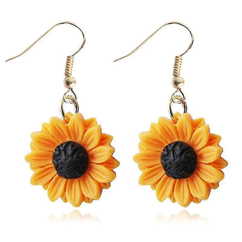Sunflower Drop Earrings Personalized Earrings For The Beautiful Self