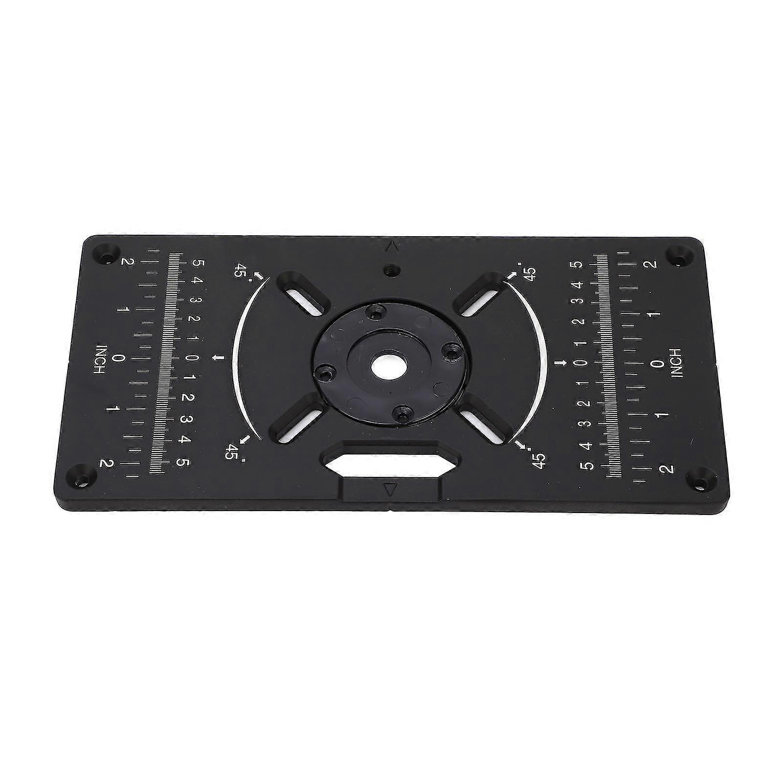 Universal Aluminum Alloy Router Table Insert Plate Flip Board compatible with Trimming Machine