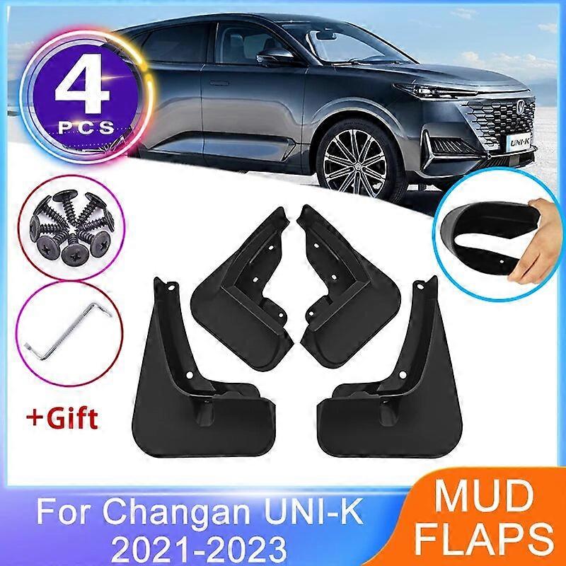4x For Changan UNI-K UNIK 2021 2022 2023 Front Rear Mudguard Mud Flaps Fender Cover Splash Guard Wheel Protector Car Accessories