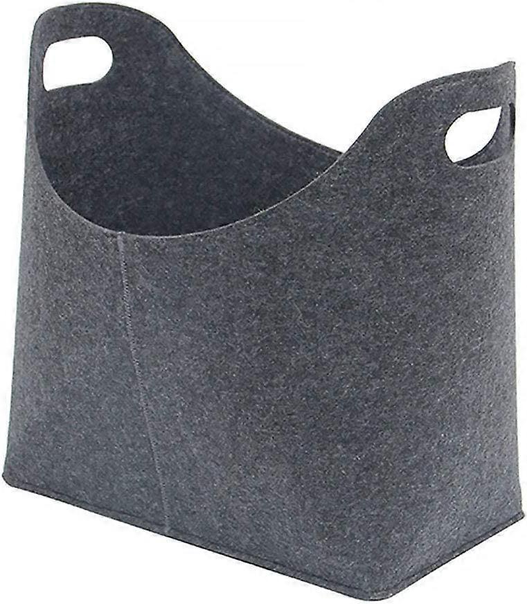 Felt Storage Basket Holder Large(Dark Grey)