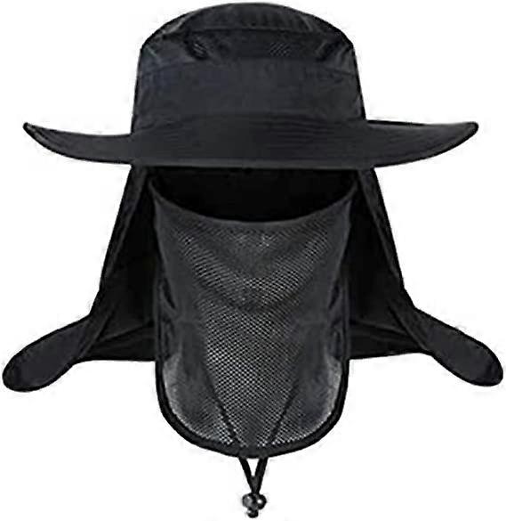 Fishing Hats,Foldable Nylon Hiking Hat UV Protection Flap Cap