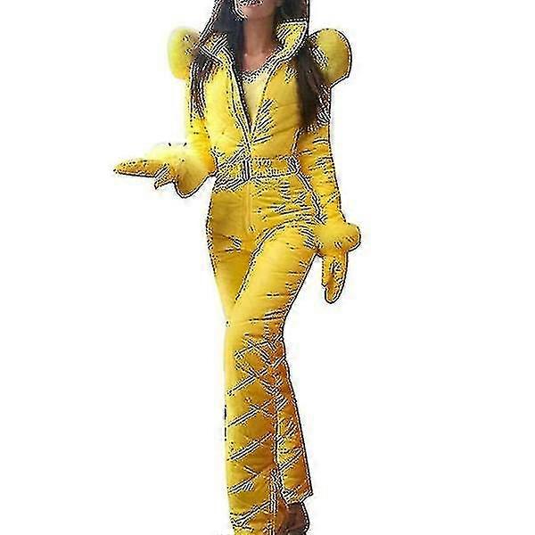 נשים חליפת שלג חמה מכנסי ספורט חיצוניים חליפת סקי עמיד למים אוברול