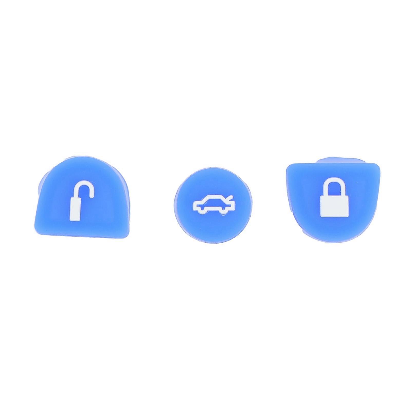 3Pcs/Set Remote Key Button Lock/Unlock/Trunk Standard Blue Modified Parts Key Button Cover for Holden Commodore VS VT VX VZ