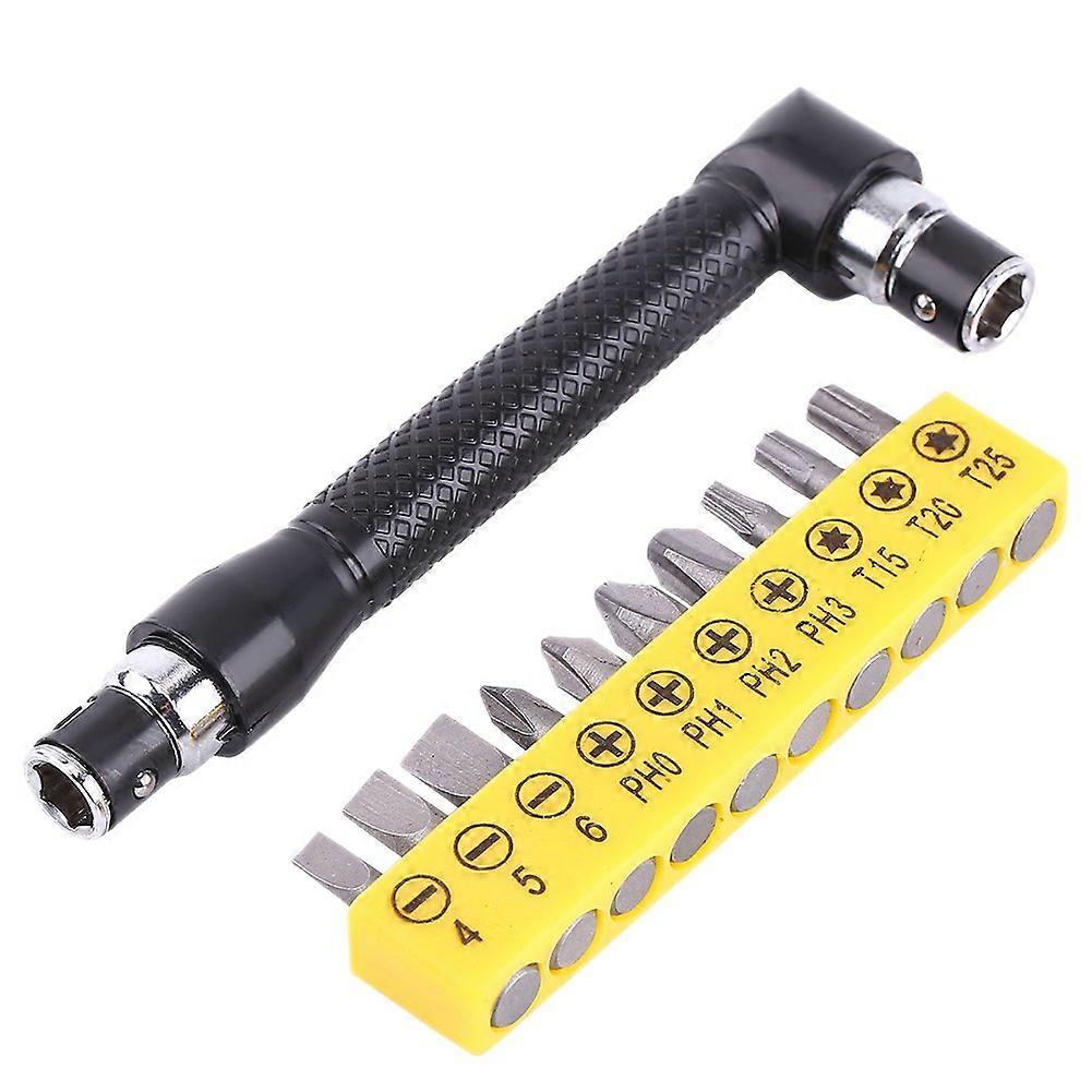 10-Piece Extended L-Shaped Handle Screwdriver Set - Nut Driver Kit
