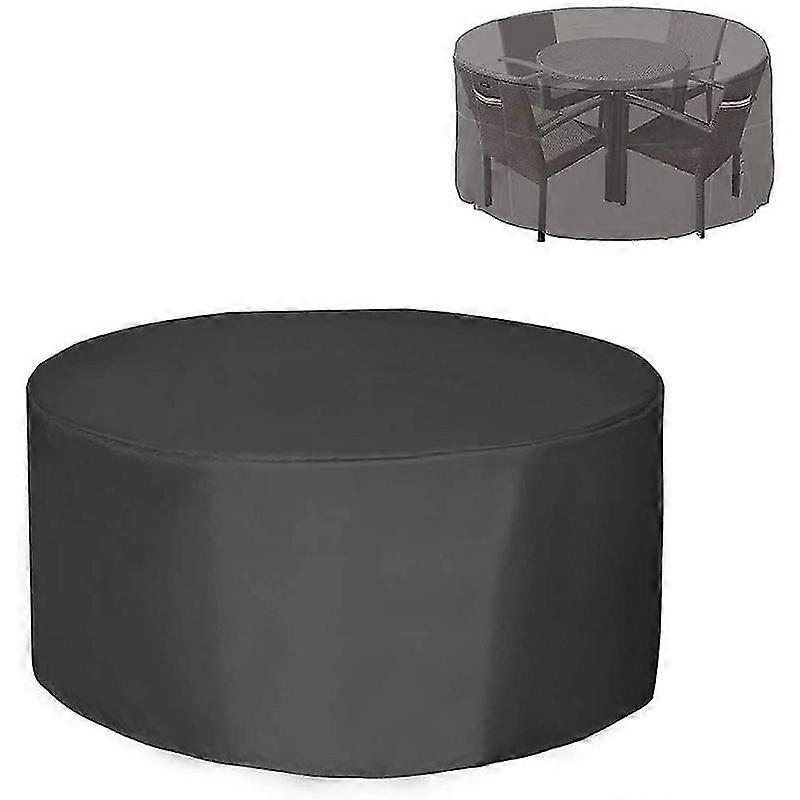 כיסויי ריהוט פטיו עגולים, כיסוי סט כיסא שולחן חיצוני עמיד למים