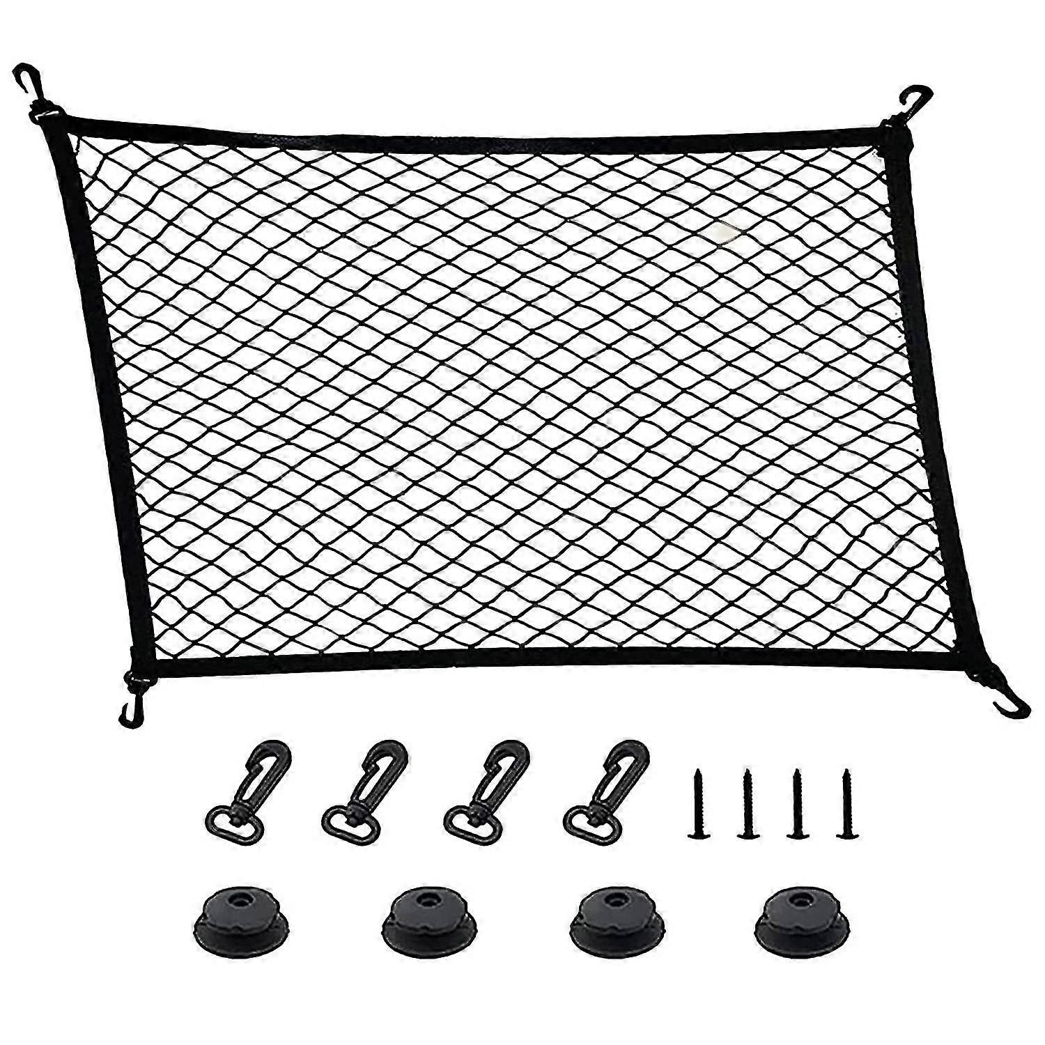 100x60cm Boot Baggage Net, Elastic Nylon Fixed Baggage Net, Net For Universal Car Baggage Net, Boot