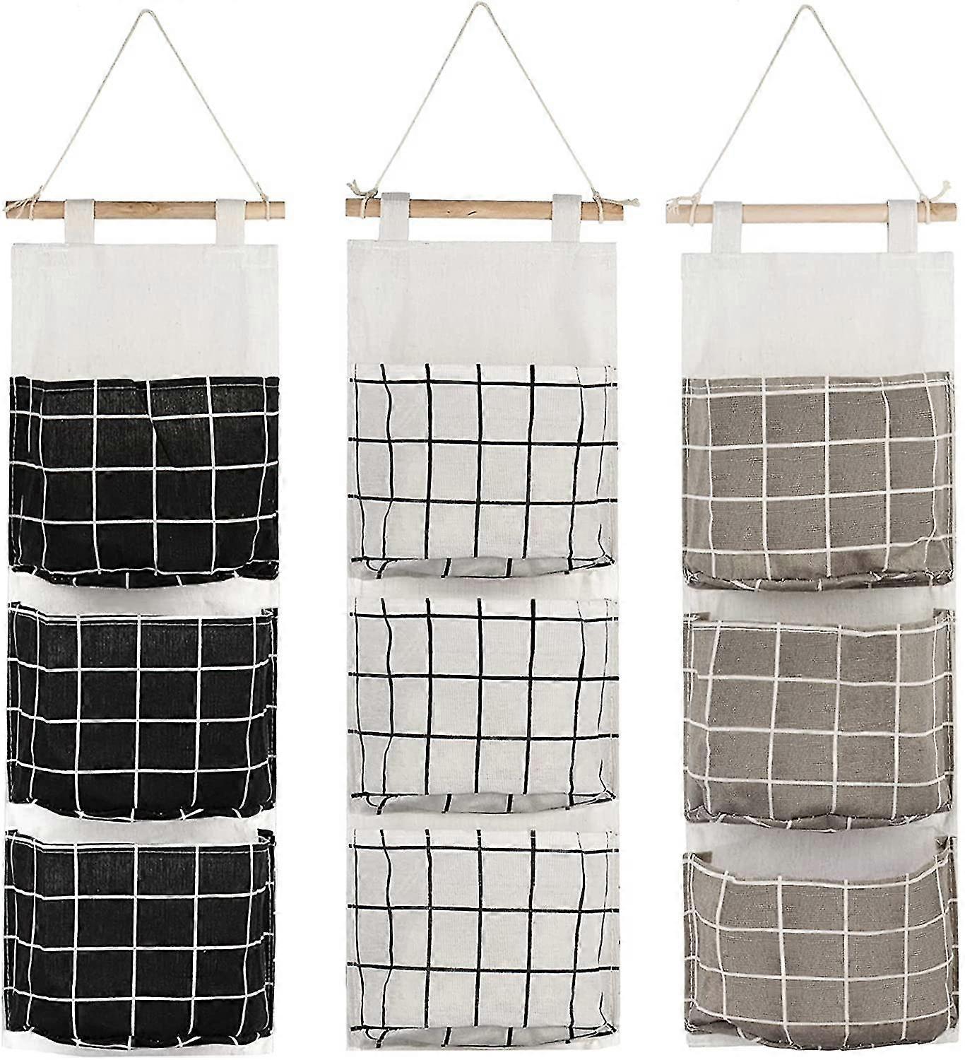 3pcs Closet Hanging Storage Bag