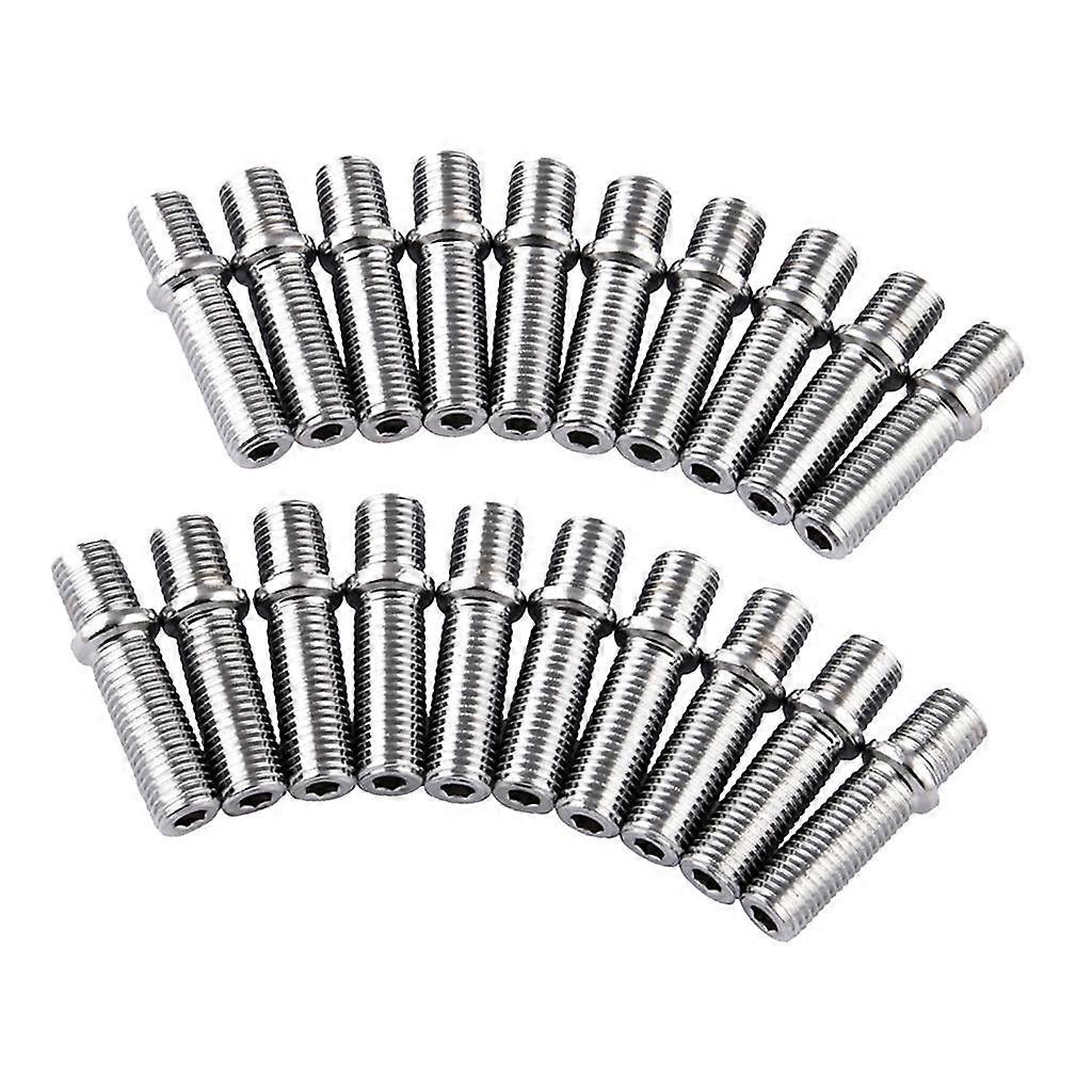 20pc Extended M12x1.5-M12x1.5 Wheel Stud Conversion 50mm Length