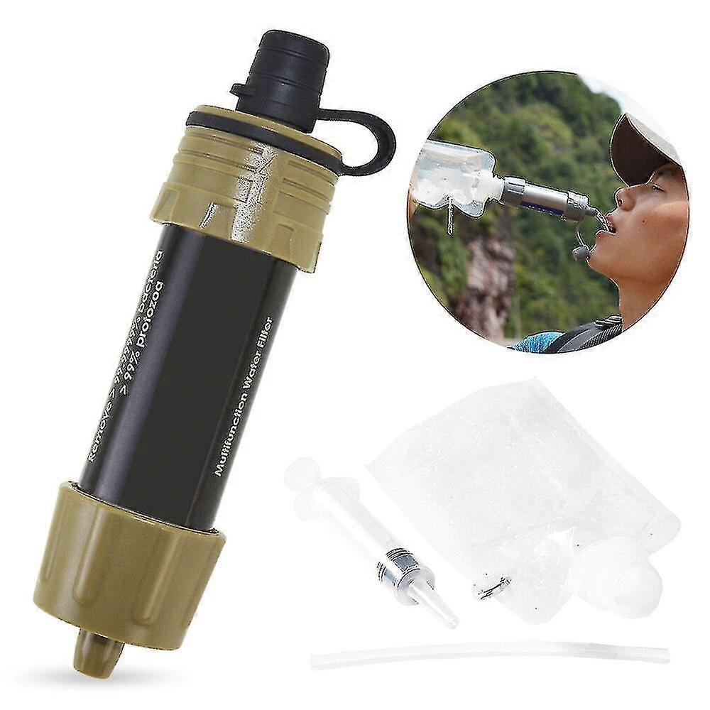 utendørs bærbart vannfilter halm vannfiltrering renser system