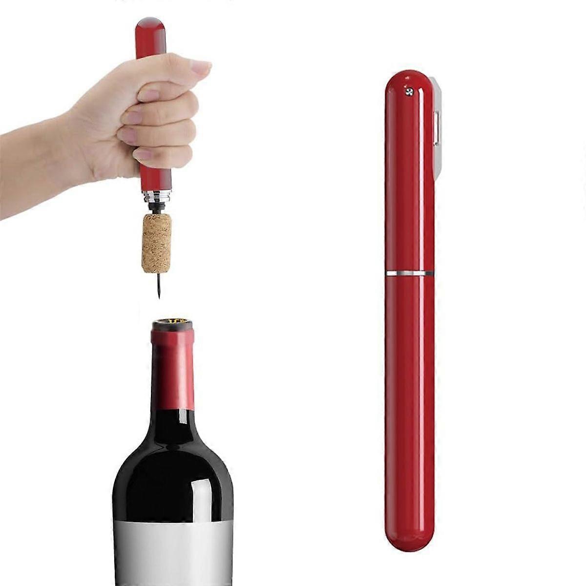 Wine Corkscrew, Air Pressure Wine Corkscrew with Wine Bottle Foil Cutter, Easily Opens Wine Bottles Without Damaging Corks