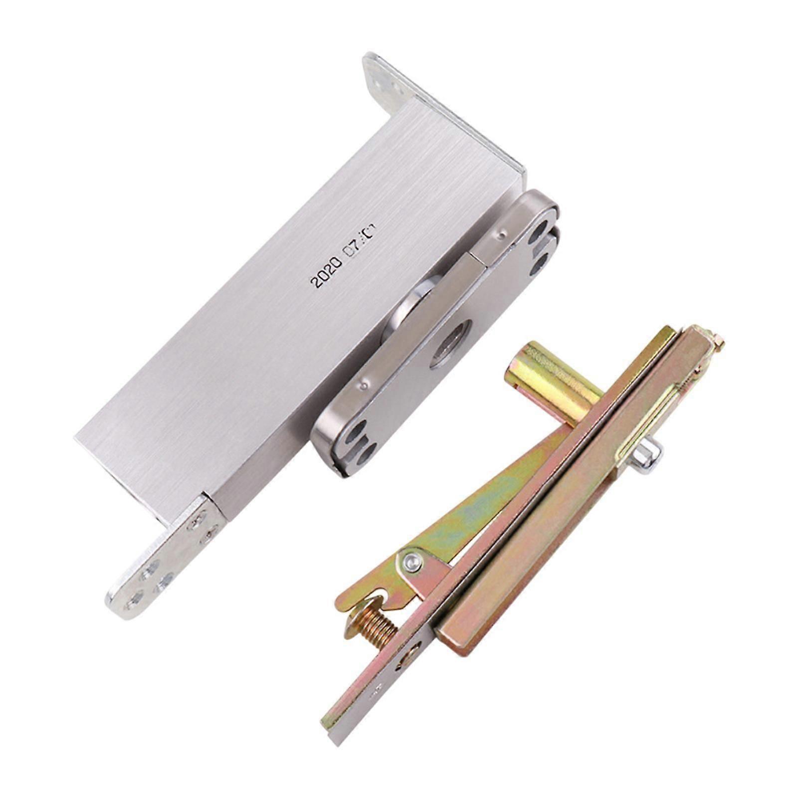 Hidden Pivot Hinge Mute Invisible Automatic Door Closer for Office Home Silver