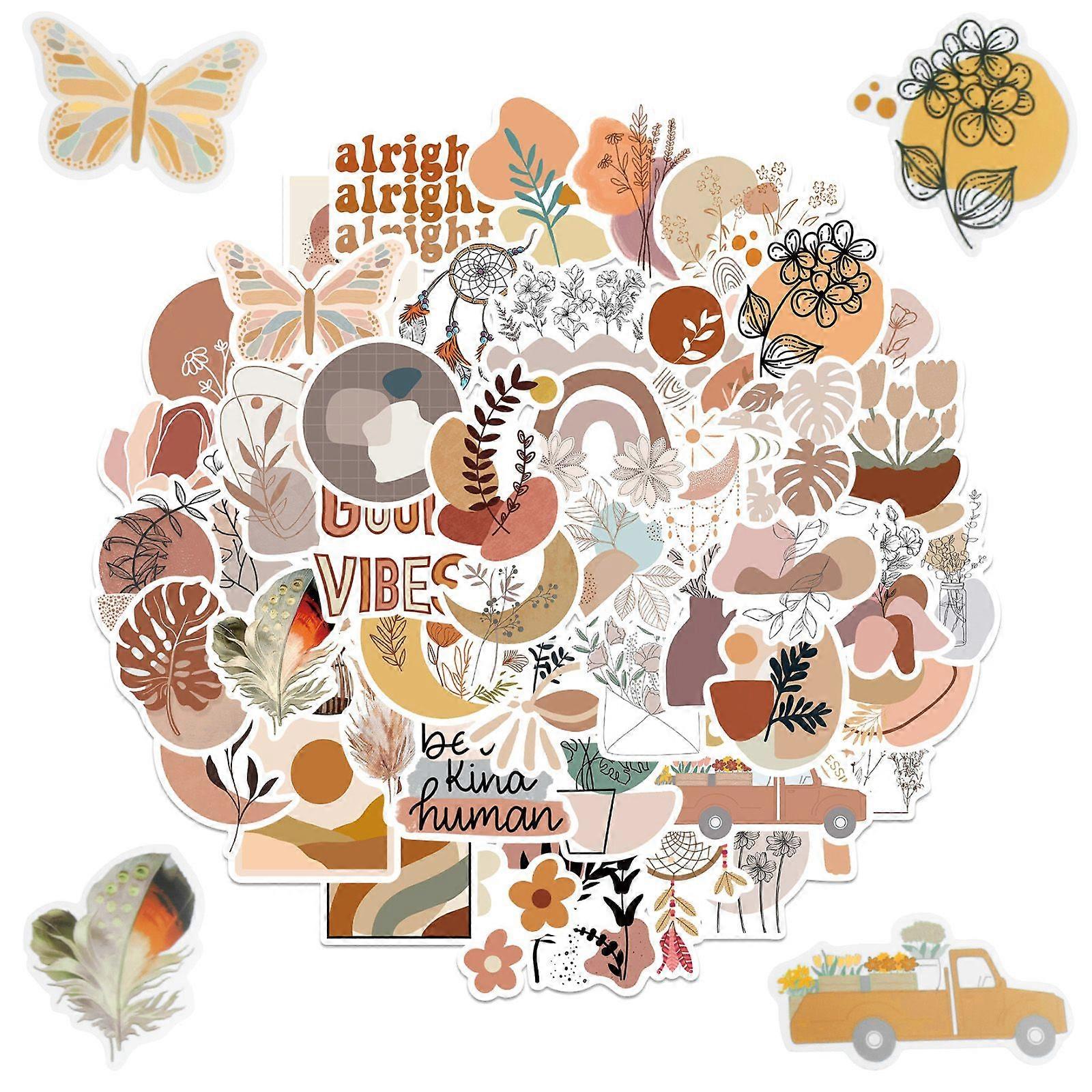 100pcs Poho aesthetic abstract stickers