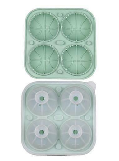 2pack Basketball Ice Cube Tray, Ice Cube Mold, 4 Large Ice Ball Maker molds for Chilling Drinks, Cocktails & Whiskey, Bourbon, Homemade Juice