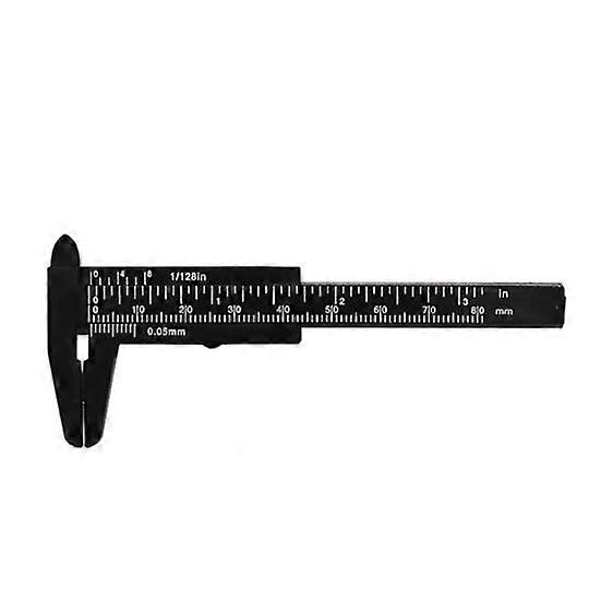 80mm Double Scale Eyebrow Shaping Vernier Caliber Student Measurement Ruler