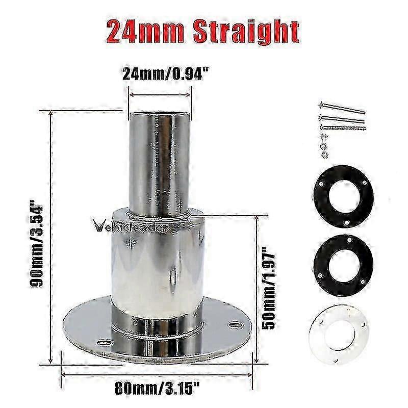 22 / 24 mm rustfrit stål gennem skrog udstødningshud fitting rørrør rør socket hardware del af luft diesel varmer til båd marine lastbil - JA -ZY