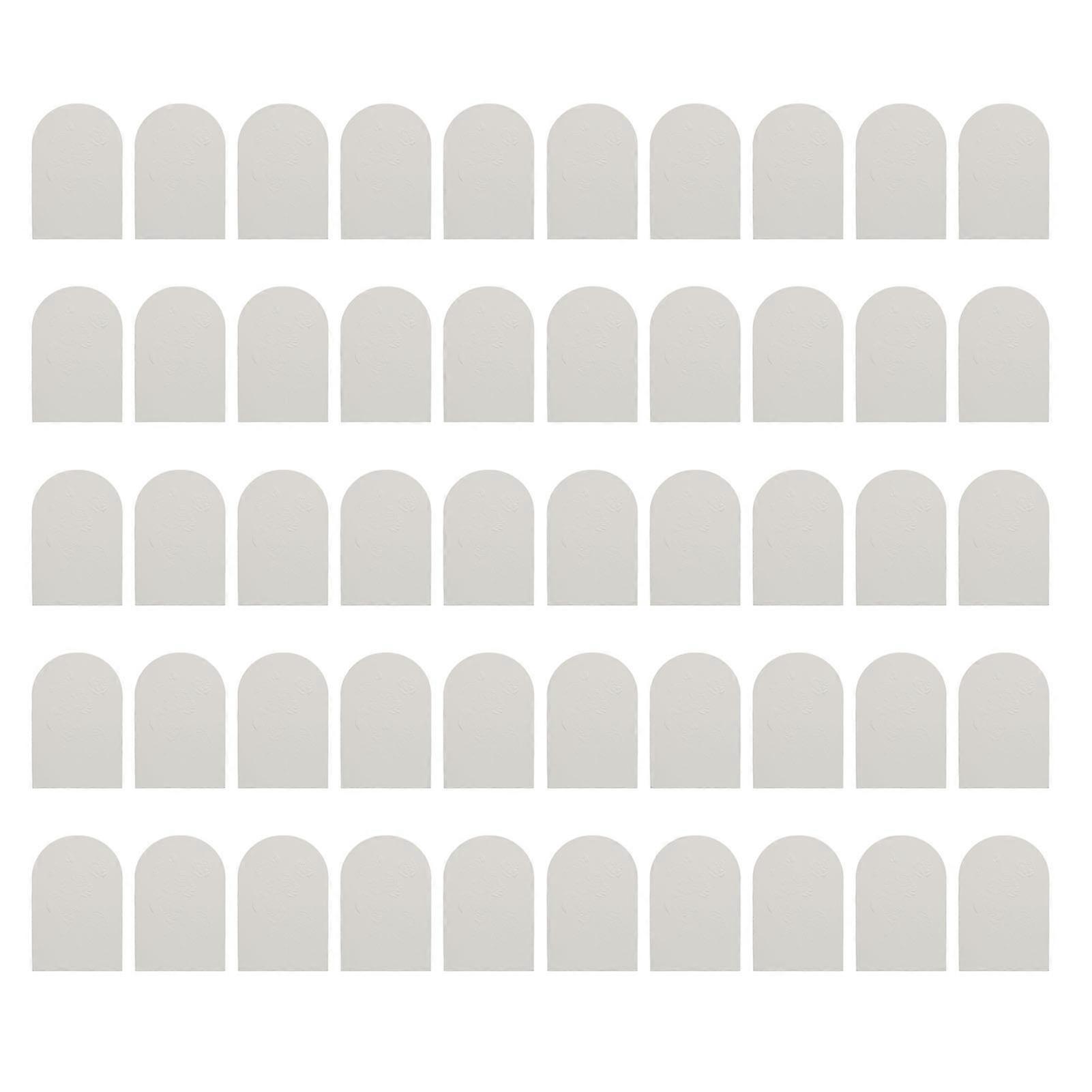 50pcs Perfume Test Paper Disposable Flower Pattern Scent Classification Essential Oil Testing Strips White