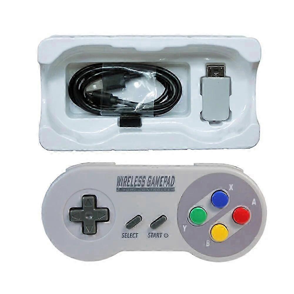 1 kpl 2,4 GHz:n langatonta peliohjainta Super Nintendo NES- ja SNES Classic -pelikonsoliohjainpeleihin