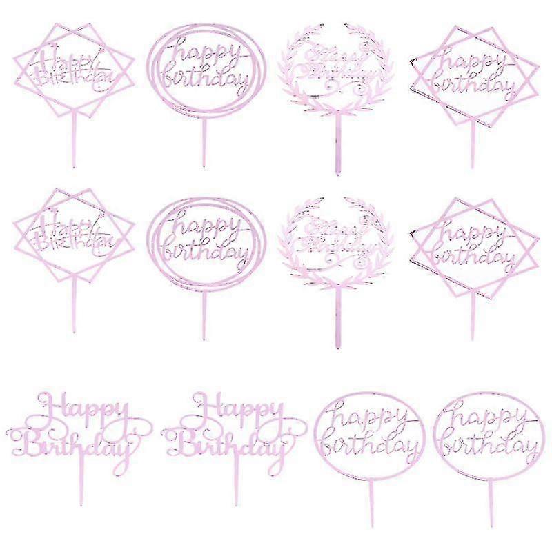 12pcs Letter Cake Topper, Personalize Your Cakes with Elegant Alphabetic Designs