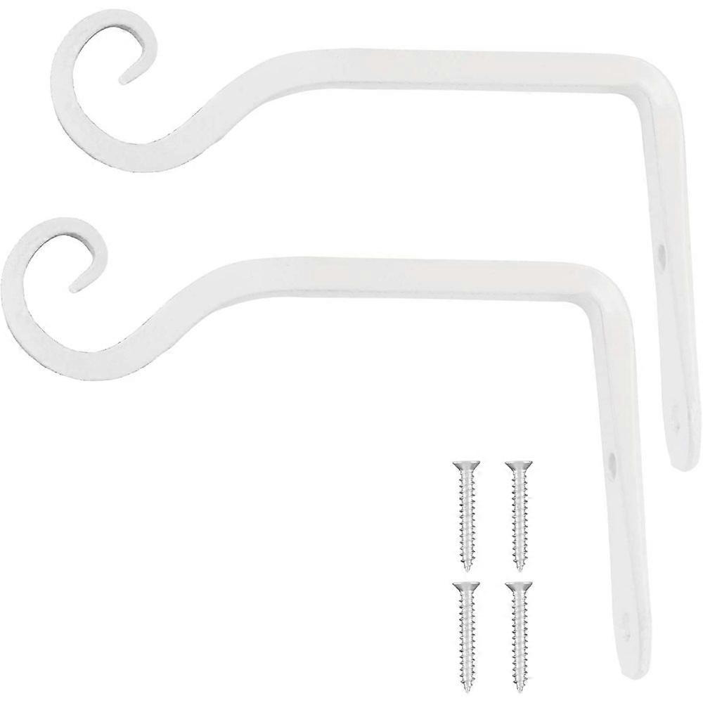 2pcs plante support-blanc-6 pouces