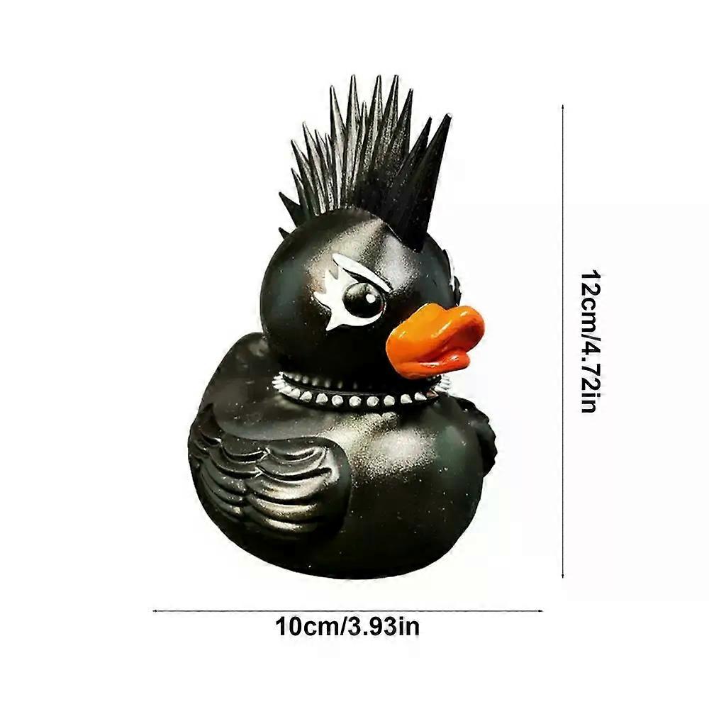 Death Rock Duck Statue Devil Duck Ornament Mysterious Devil Elements Dashboard Auto Innendekoration Autozubehör