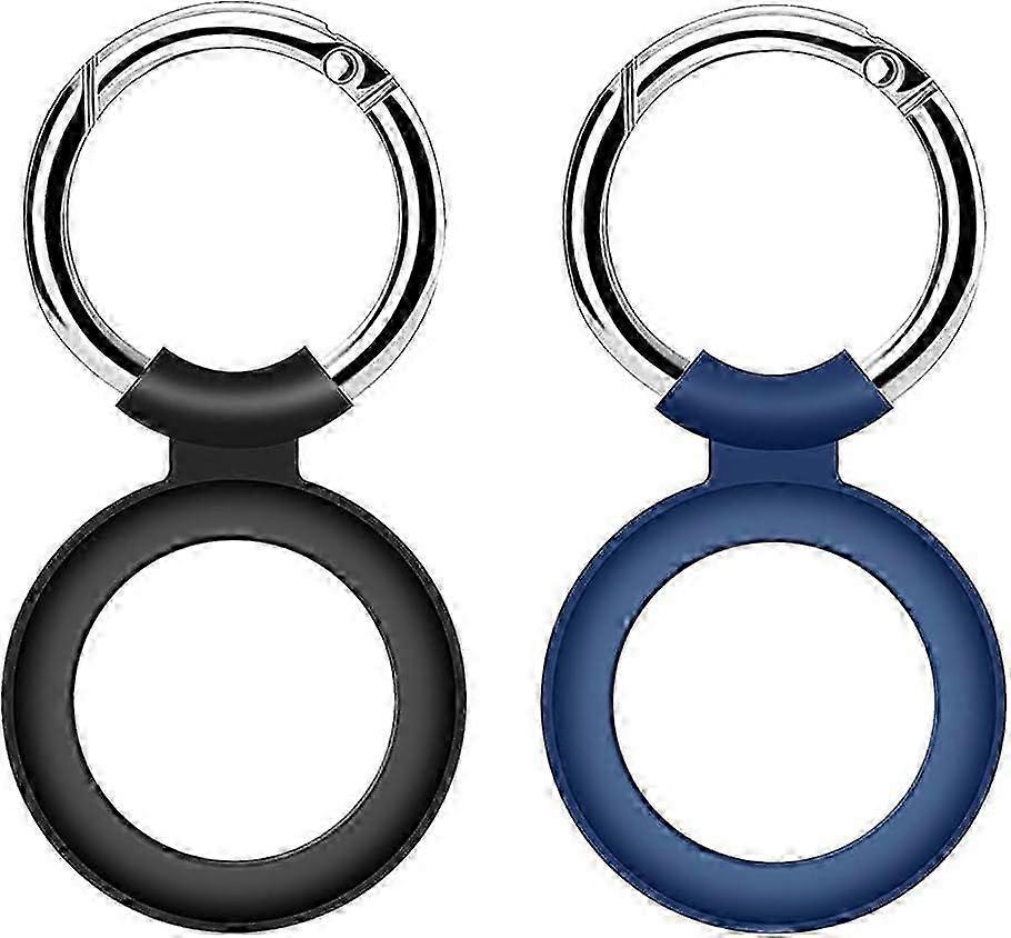 Airtags Case Keychain, Soft Silicone Case Compatible With Airtag (2021), 2 Pack