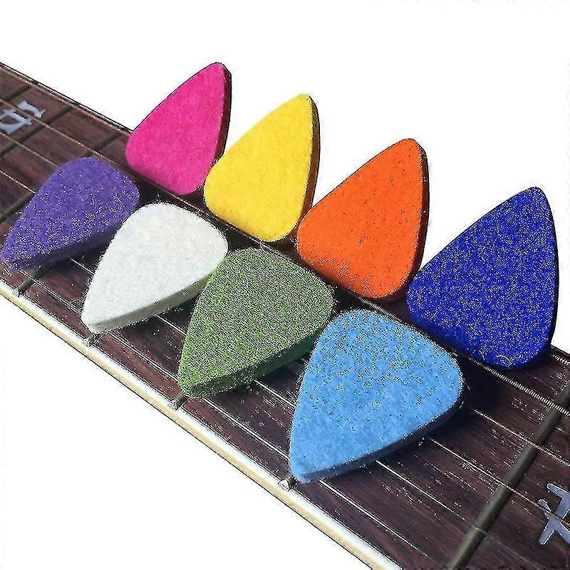 ウクレレピック フェルトピック/ウクレレとギター用ピック、ギターピック8枚、マルチカラー