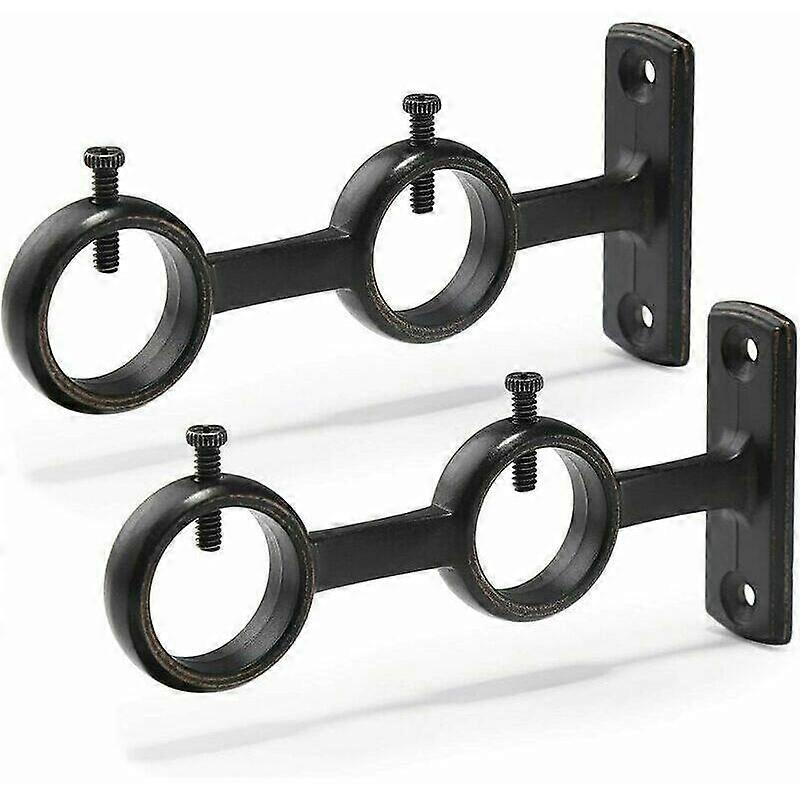 Dubbla gardinstångsfästen för vardagsrum och sovrum, 2st