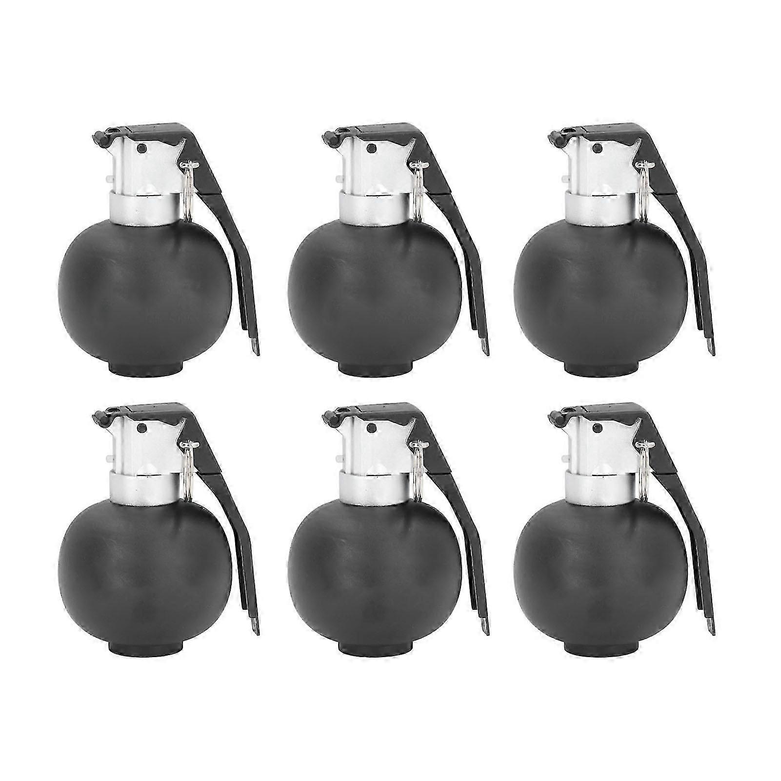 6PCSキッズハンドグレネードおもちゃ、リアルなサウンドライトエフェクトロールプレイングプロップスフェイクグレネード玩具