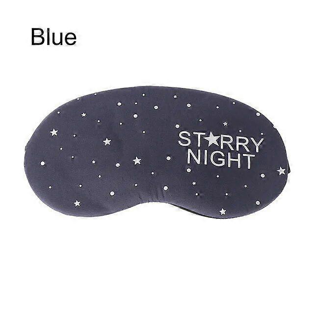 1PC 3D Soft Padded Shading Eye Mask Sleep Eyeshade Cartoon Starry Sky Eye Blindfold Patch Sleeping Aid Accessory Relaxing Tools