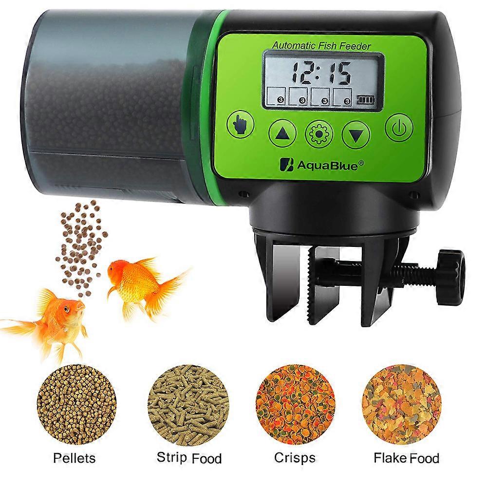Aquarium Helper, Automatic Fish Feeder with Programmable Timer for Consistent Feeding, Moisture-Proof Design Ensures Fresh Food, for All Tank Sizes