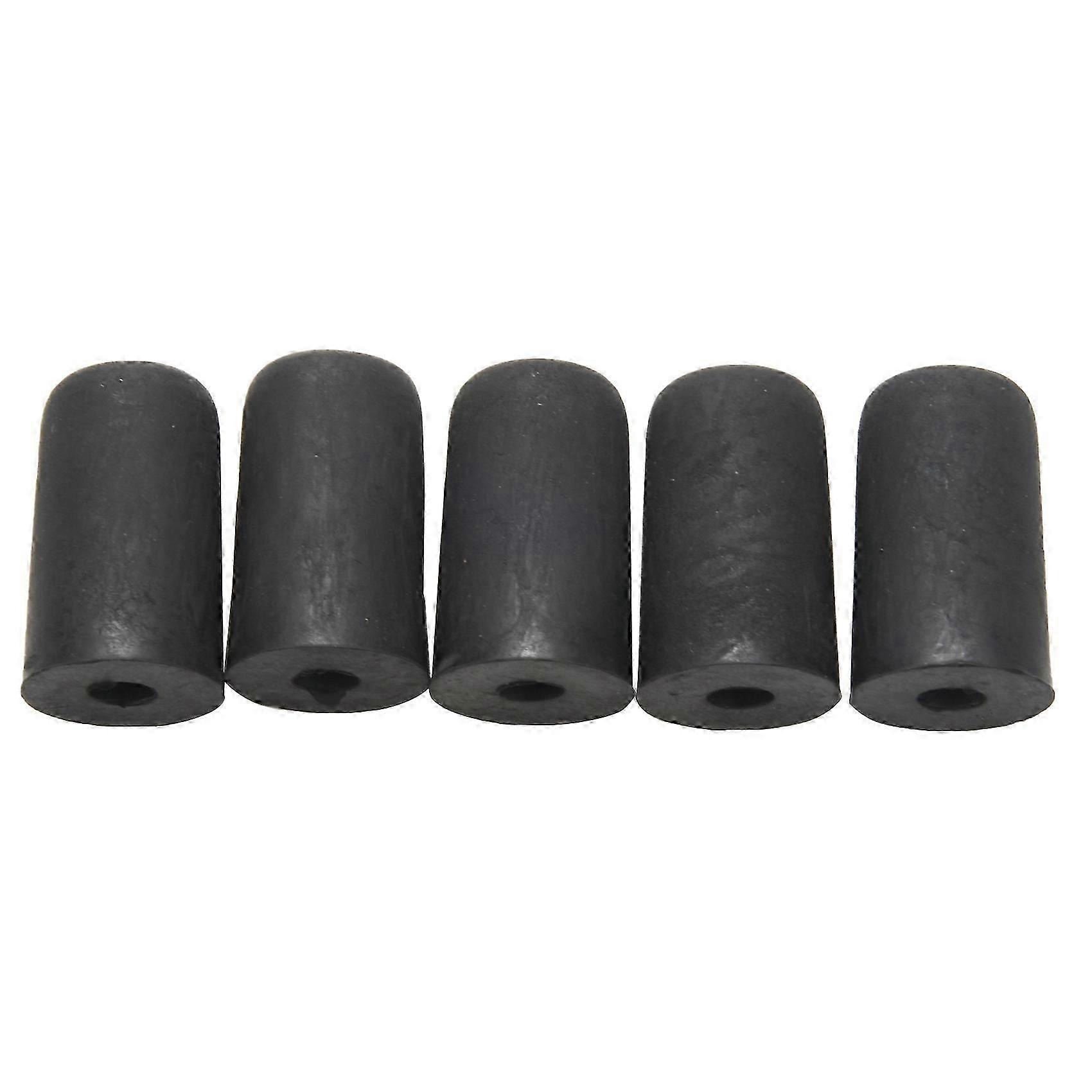 5 Stück Cello Endpin Tip Protector Gummi Cello Tail Pin Case Tip Cap Protector Rutschfeste Matte für Cello Saitengeige Teile