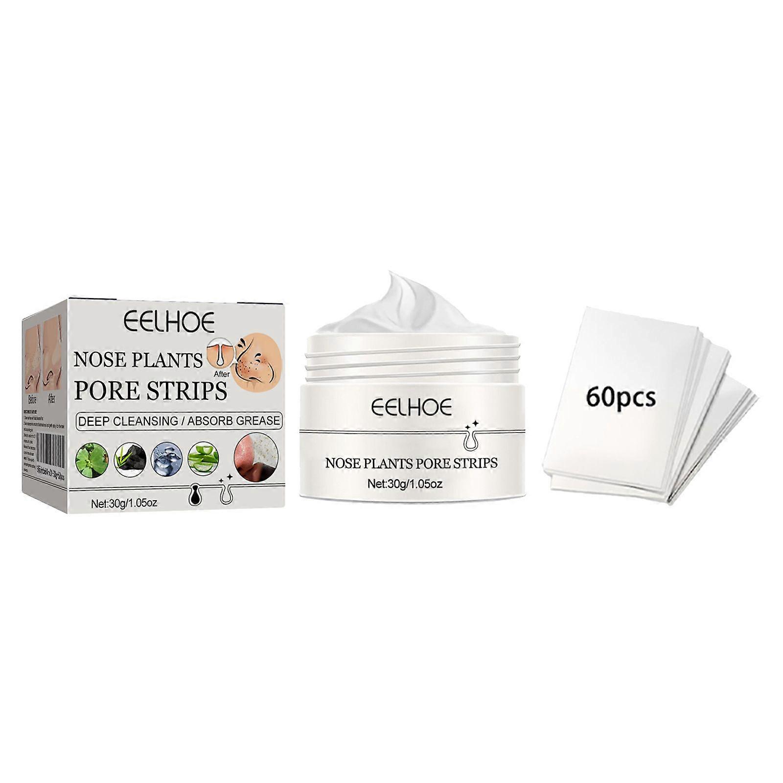 Eelhoe Tearable Nasal Membrane Gentle And Deep Cleansing Pores Blackhead Acne With 60 Sheets Of Paper