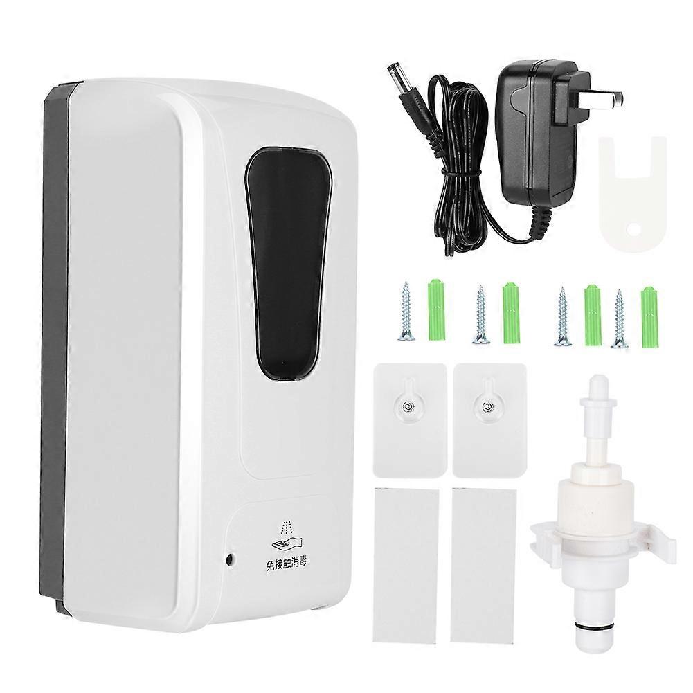 Infrared Induction Automatic Soap Dispenser with 100-240V US Plug, Touchless, Hands-Free Operation, White Color